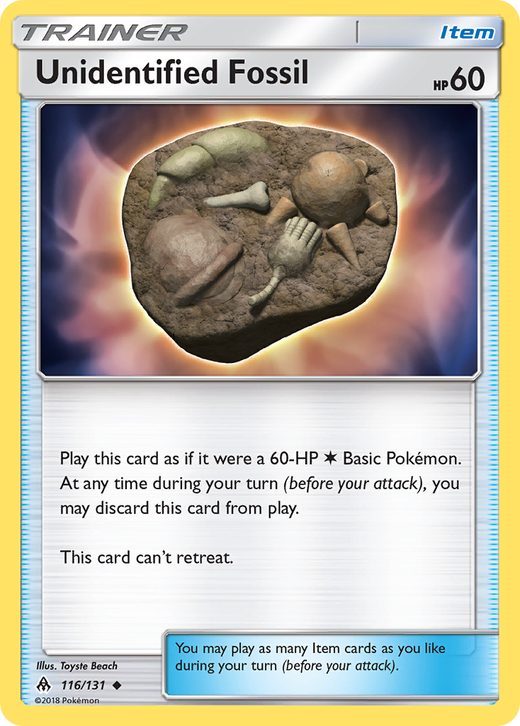 Unidentified Fossil (116/131) [Sun & Moon: Forbidden Light] | North of Exile Games