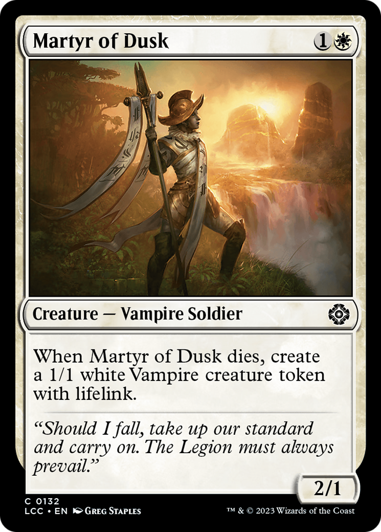 Martyr of Dusk [The Lost Caverns of Ixalan Commander] | North of Exile Games