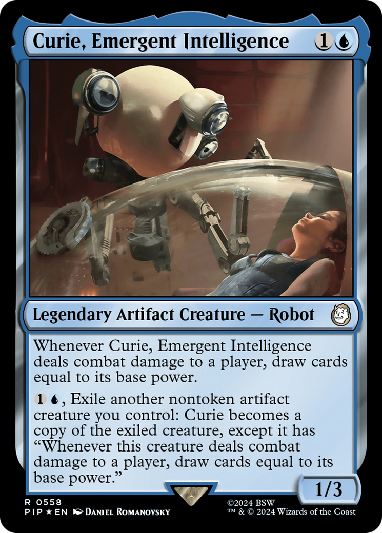 Curie, Emergent Intelligence (Surge Foil) [Fallout] | North of Exile Games