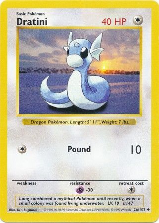 Dratini (26/102) [Base Set Shadowless Unlimited] | North of Exile Games