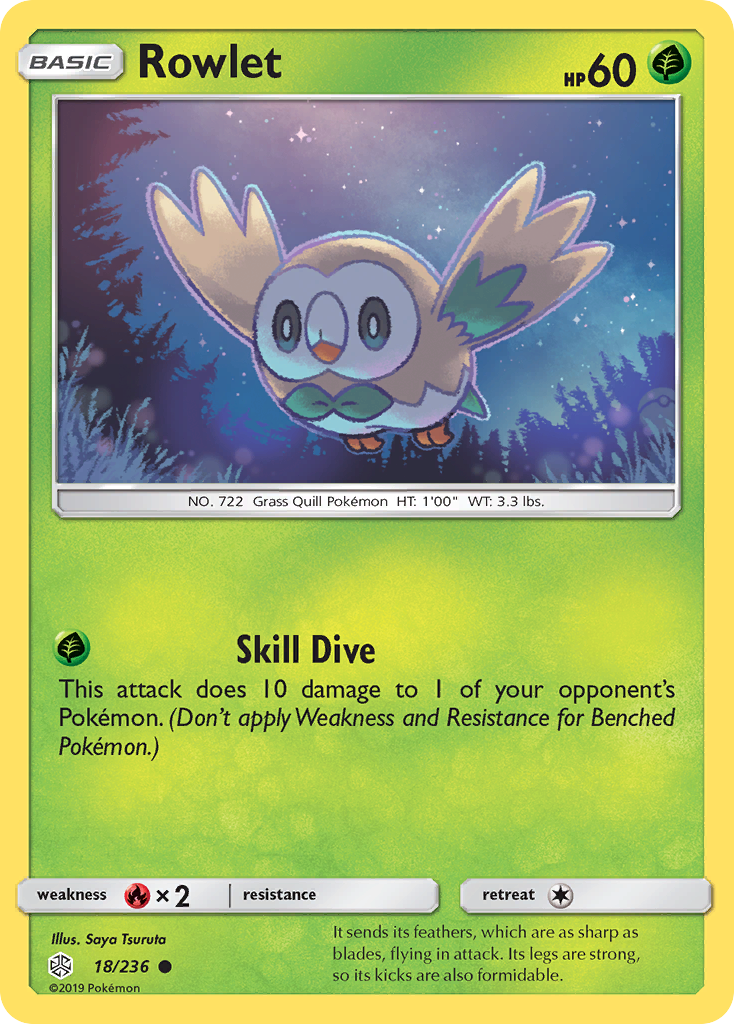 Rowlet (18/236) [Sun & Moon: Cosmic Eclipse] | North of Exile Games