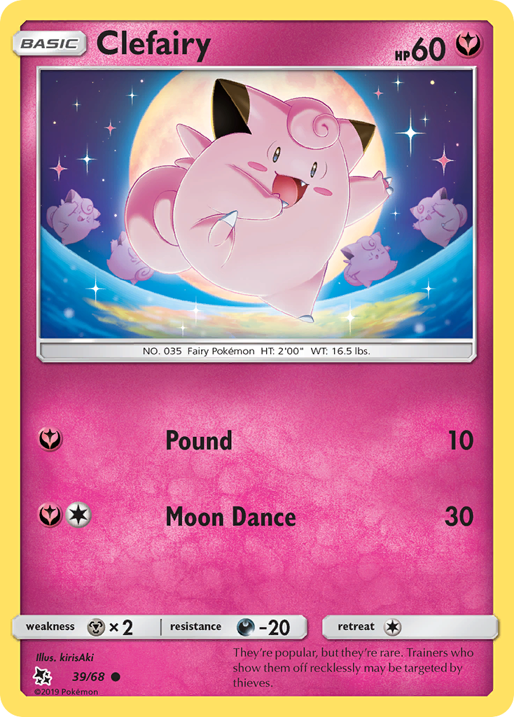 Clefairy (39/68) [Sun & Moon: Hidden Fates] | North of Exile Games