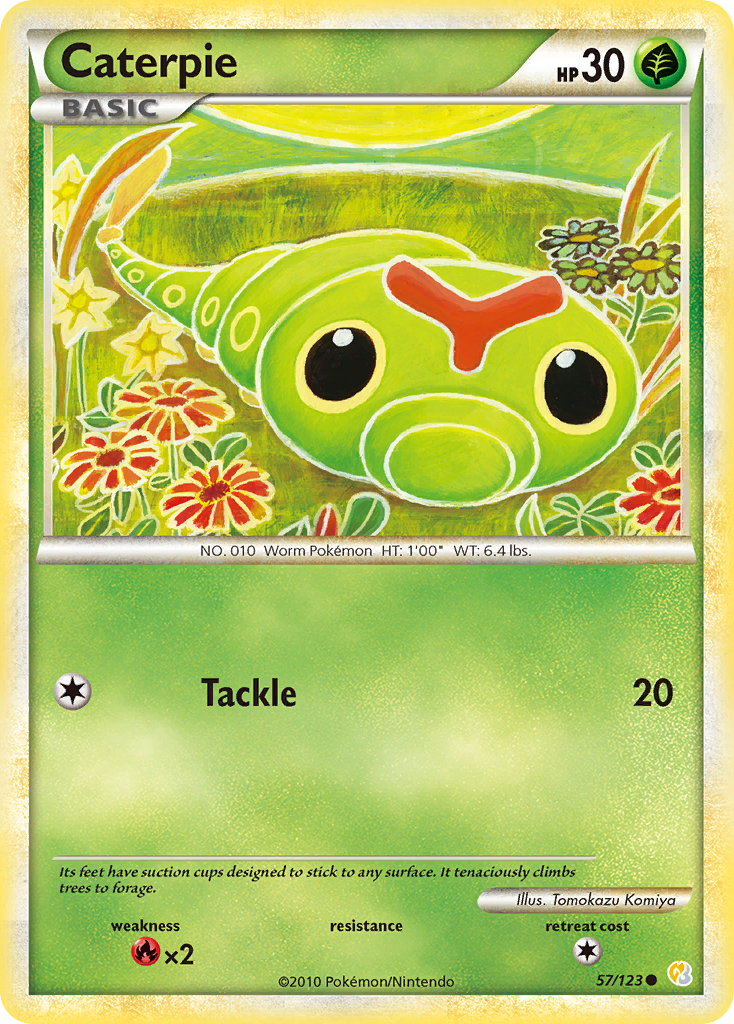 Caterpie (57/123) [HeartGold & SoulSilver: Base Set] | North of Exile Games
