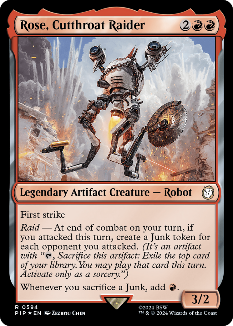 Rose, Cutthroat Raider (Surge Foil) [Fallout] | North of Exile Games
