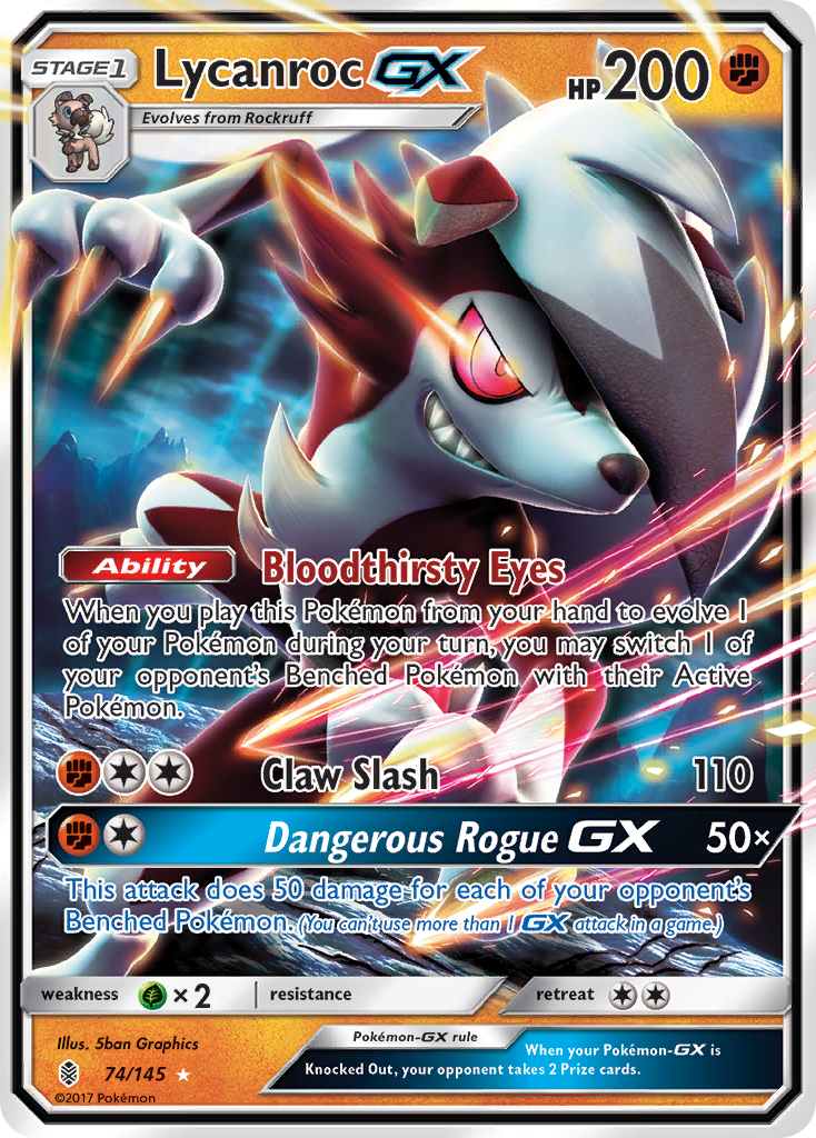 Lycanroc GX (74/145) [Sun & Moon: Guardians Rising] | North of Exile Games