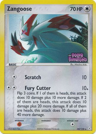 Zangoose (34/110) (Stamped) [EX: Holon Phantoms] | North of Exile Games