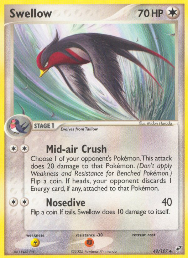 Swellow (49/107) [EX: Deoxys] | North of Exile Games