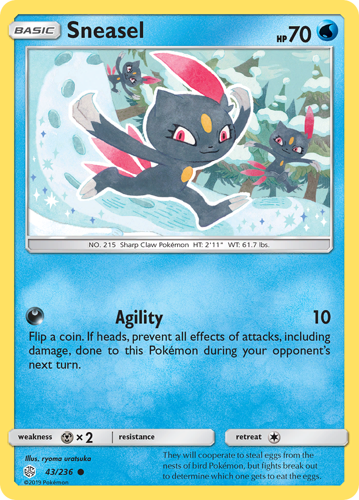 Sneasel (43/236) [Sun & Moon: Cosmic Eclipse] | North of Exile Games