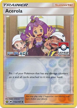 Acerola (112a/147) (League Promo 2nd Place) [Sun & Moon: Burning Shadows] | North of Exile Games