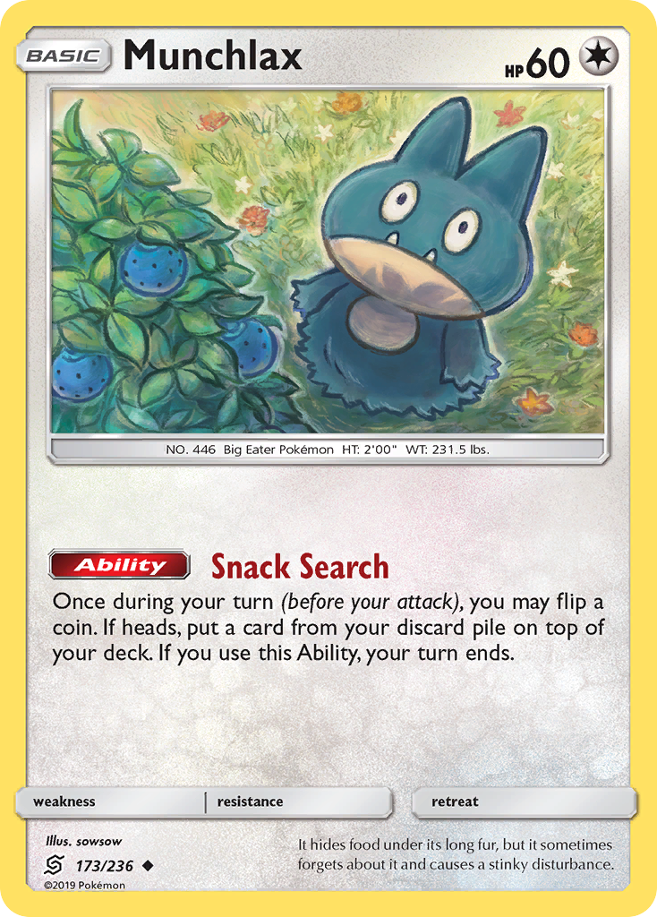 Munchlax (173/236) [Sun & Moon: Unified Minds] | North of Exile Games