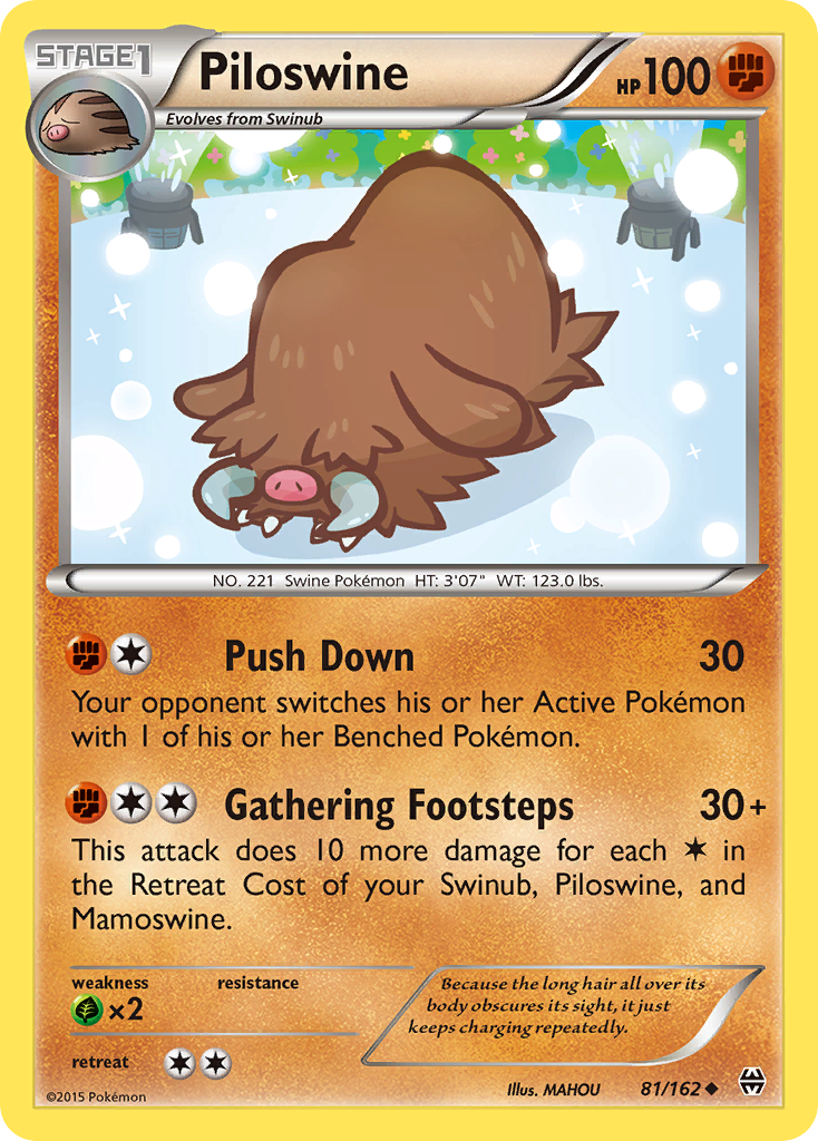 Piloswine (81/162) [XY: BREAKthrough] | North of Exile Games