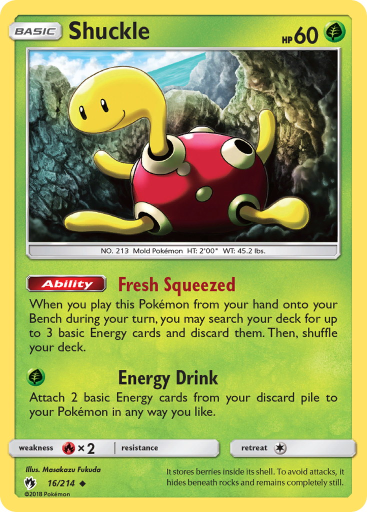 Shuckle (16/214) [Sun & Moon: Lost Thunder] | North of Exile Games