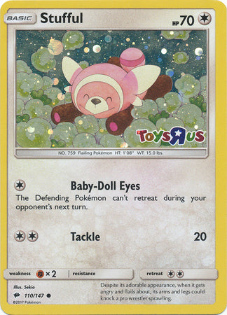 Stufful (110/147) (Toys R Us Promo) [Sun & Moon: Burning Shadows] | North of Exile Games