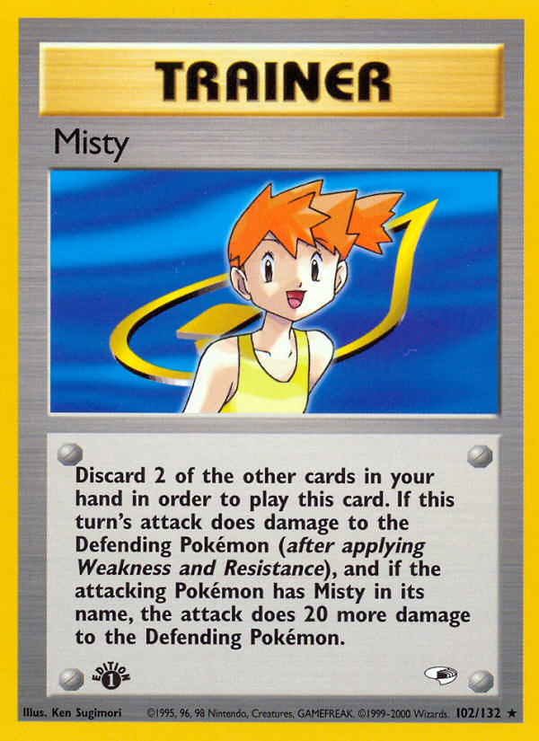 Misty (102/132) [Gym Heroes 1st Edition] | North of Exile Games