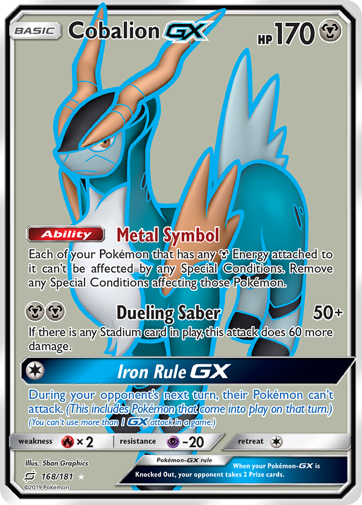 Cobalion GX (168/181) [Sun & Moon: Team Up] | North of Exile Games
