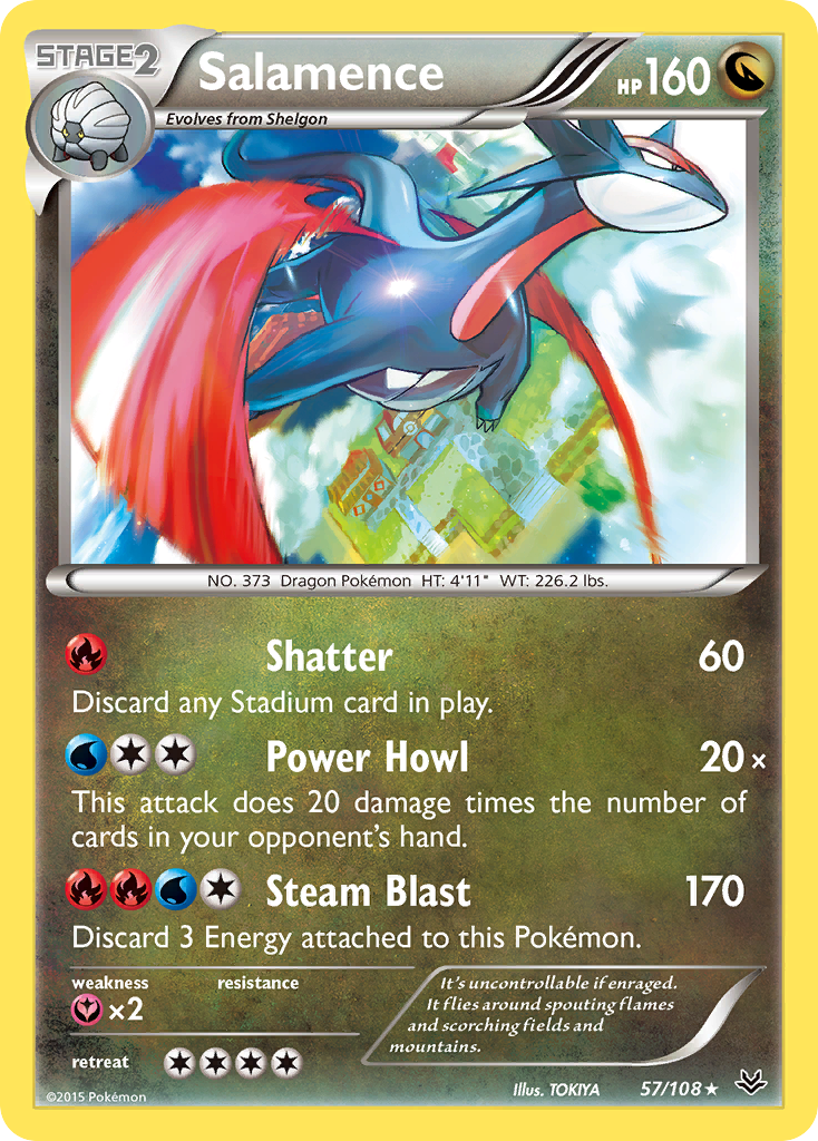 Salamence (57/108) [XY: Roaring Skies] | North of Exile Games