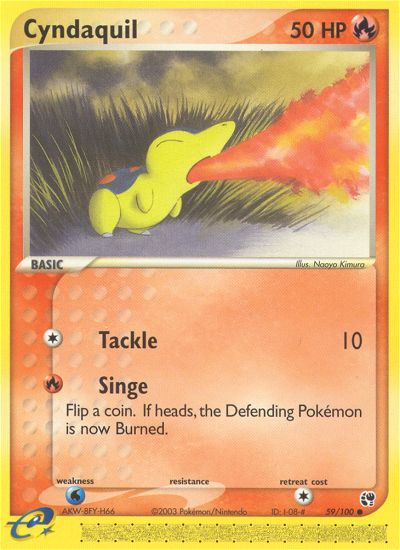 Cyndaquil (59/100) [EX: Sandstorm] | North of Exile Games