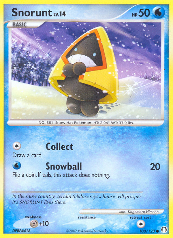 Snorunt (100/123) [Diamond & Pearl: Mysterious Treasures] | North of Exile Games