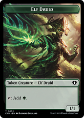 Servo // Elf Druid Double-Sided Token [Commander Masters Tokens] | North of Exile Games