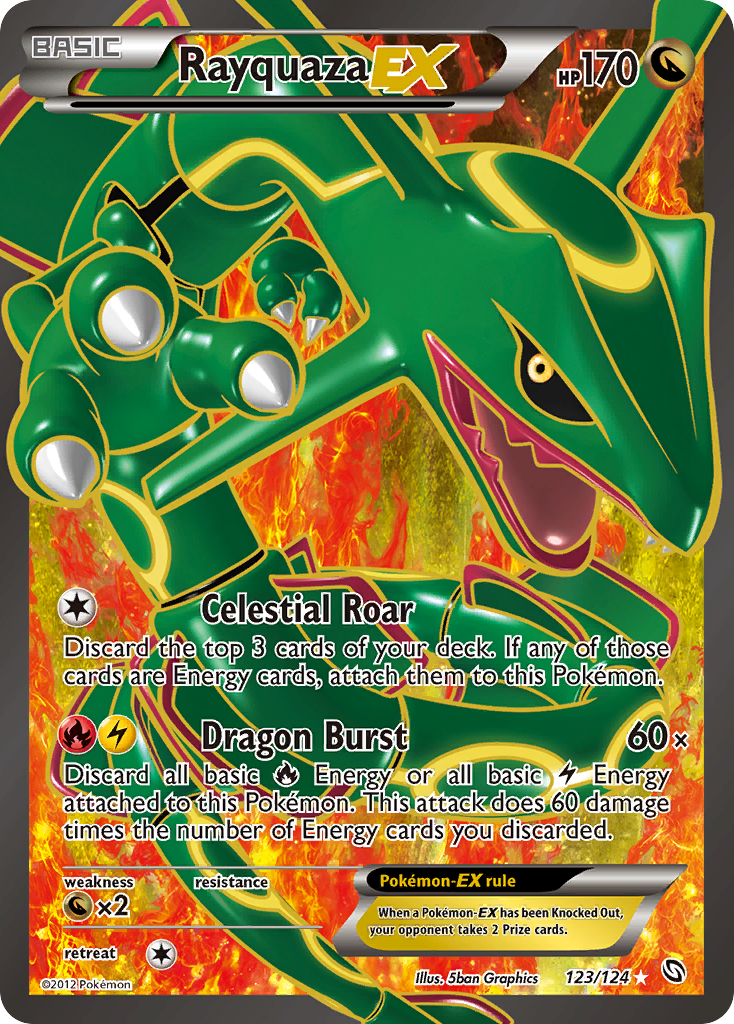 Rayquaza EX (123/124) [Black & White: Dragons Exalted] | North of Exile Games