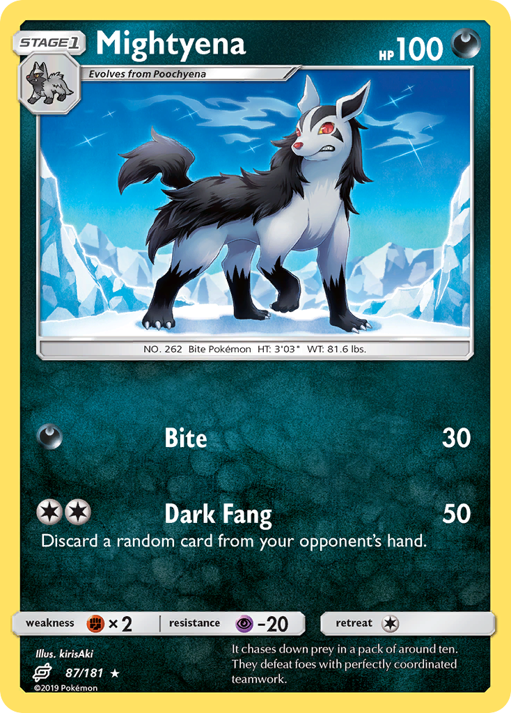 Mightyena (87/181) [Sun & Moon: Team Up] | North of Exile Games