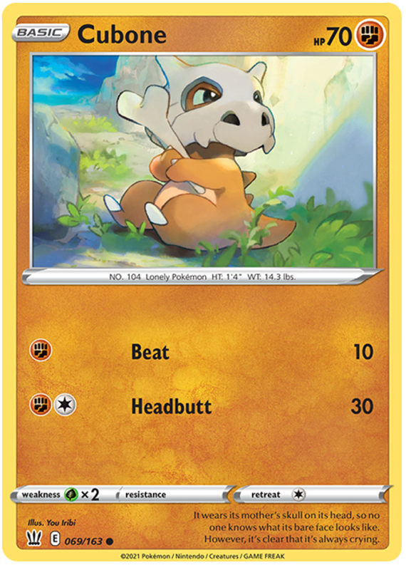 Cubone (069/163) [Sword & Shield: Battle Styles] | North of Exile Games