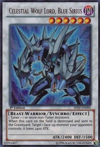 Celestial Wolf Lord, Blue Sirius [SHSP-EN090] Ultra Rare | North of Exile Games