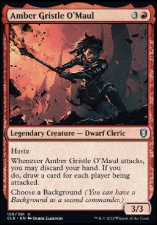 Amber Gristle O'Maul [Commander Legends: Battle for Baldur's Gate] | North of Exile Games