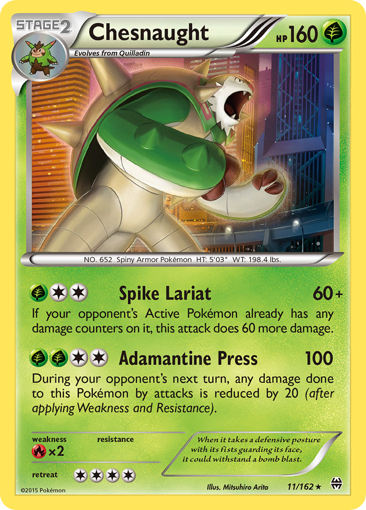 Chesnaught (11/162) [XY: BREAKthrough] | North of Exile Games