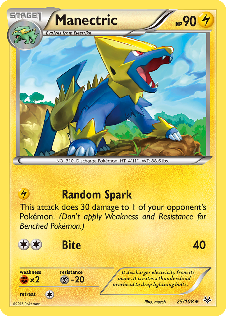 Manectric (25/108) [XY: Roaring Skies] | North of Exile Games