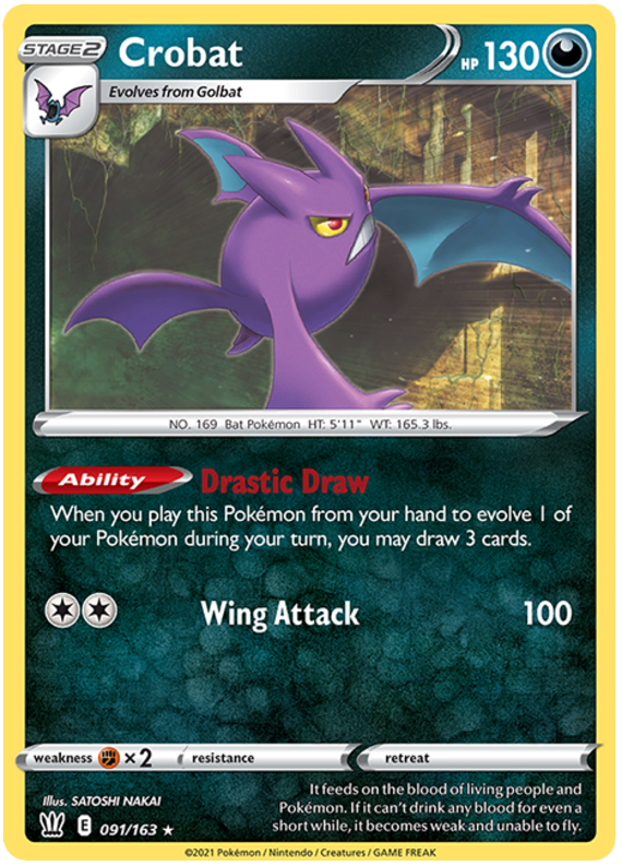Crobat (091/163) (Theme Deck Exclusive) [Sword & Shield: Battle Styles] | North of Exile Games