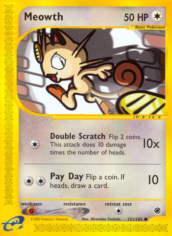 Meowth (121/165) [Expedition: Base Set] | North of Exile Games