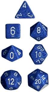 Water Speckled 7 Dice Set - CHX25306 | North of Exile Games
