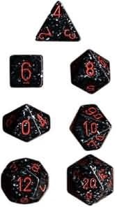 Space Speckled Polyhedral 7-Dice Set - CHX25308 | North of Exile Games