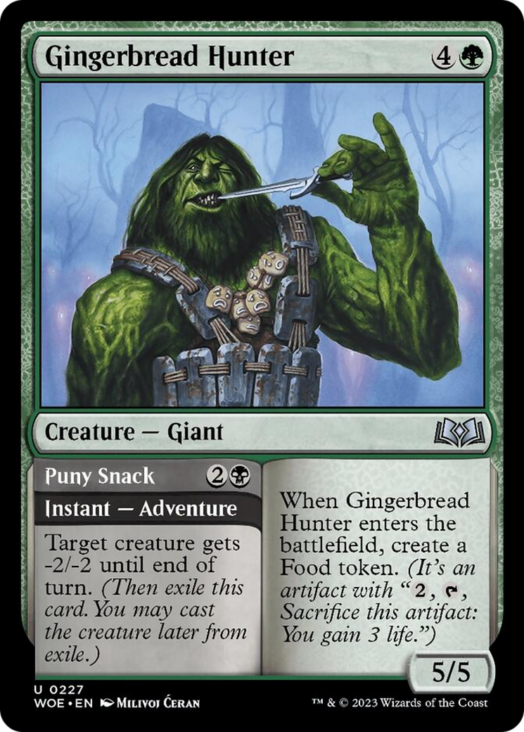 Gingerbread Hunter // Puny Snack [Wilds of Eldraine] | North of Exile Games