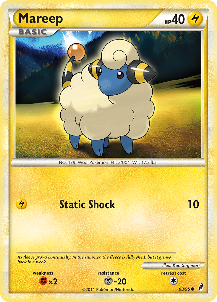 Mareep (63/95) [HeartGold & SoulSilver: Call of Legends] | North of Exile Games