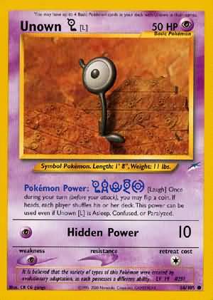 Unown [L] (86/105) [Neo Destiny Unlimited] | North of Exile Games