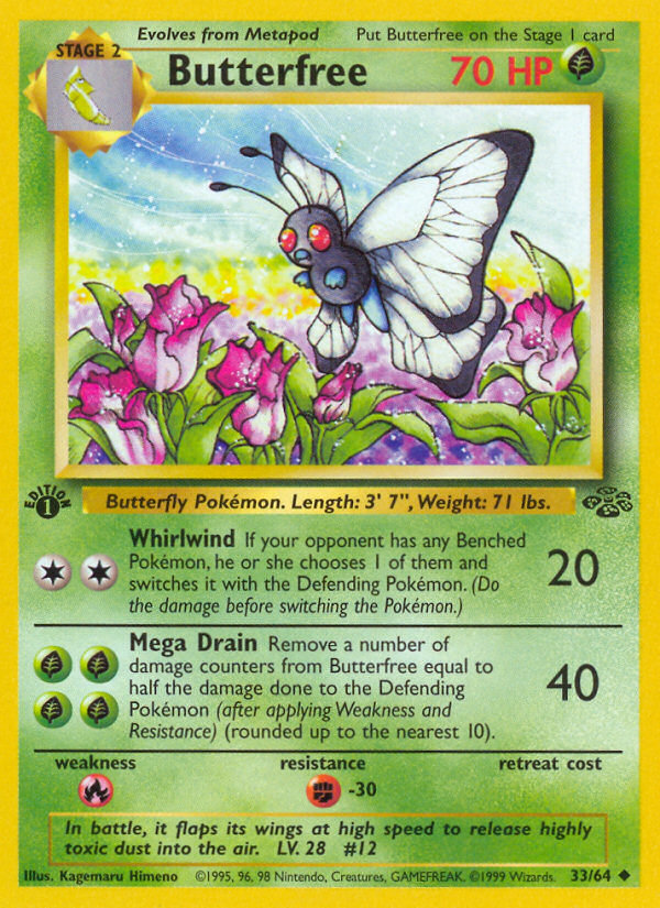Butterfree (33/64) [Jungle 1st Edition] | North of Exile Games