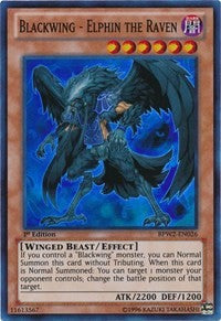 Blackwing - Elphin the Raven [BPW2-EN026] Super Rare | North of Exile Games