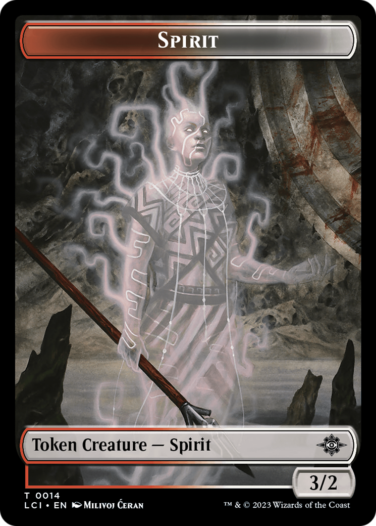 Copy // Spirit Double-Sided Token [The Lost Caverns of Ixalan Tokens] | North of Exile Games