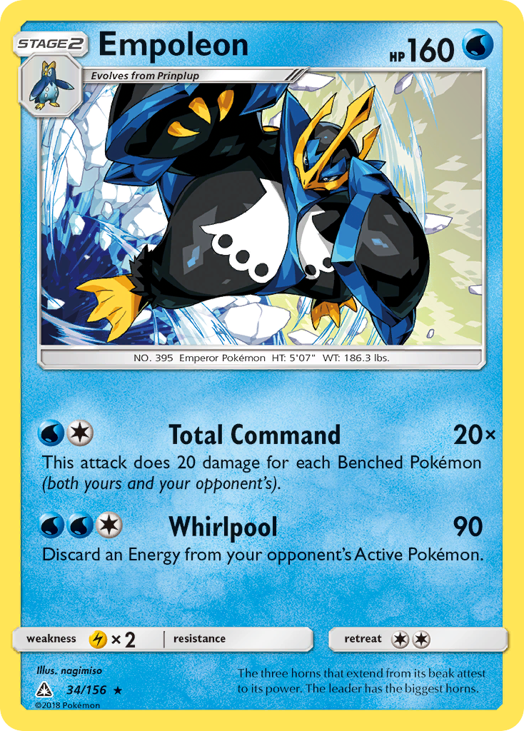 Empoleon (34/156) [Sun & Moon: Ultra Prism] | North of Exile Games