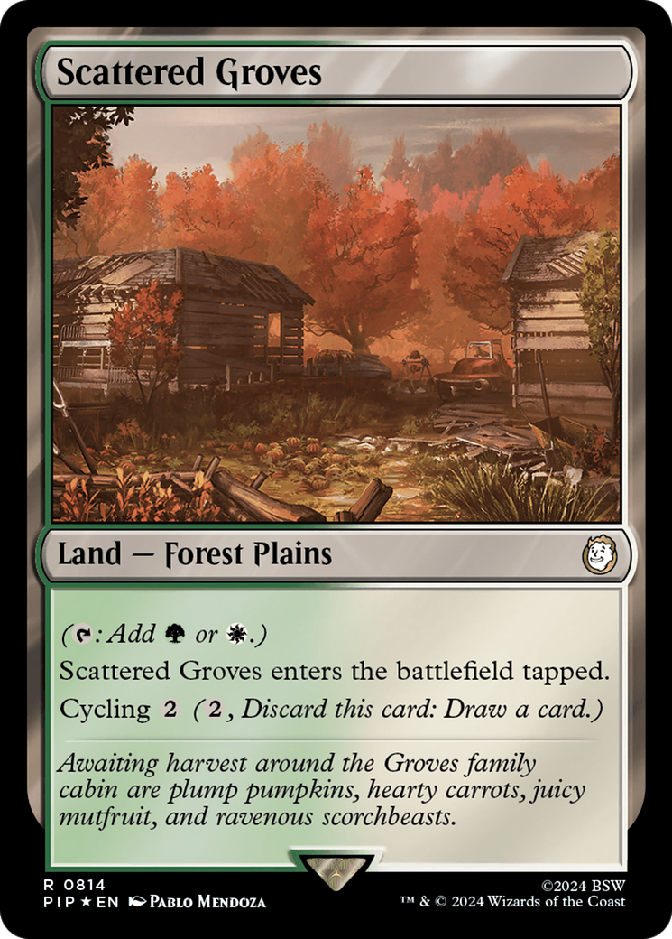 Scattered Groves (Surge Foil) [Fallout] | North of Exile Games