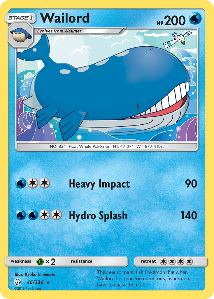 Wailord (46/236) [Sun & Moon: Cosmic Eclipse] | North of Exile Games