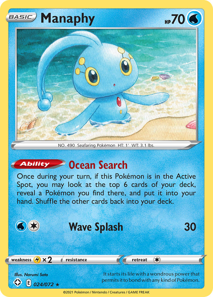 Manaphy (024/072) [Sword & Shield: Shining Fates] | North of Exile Games
