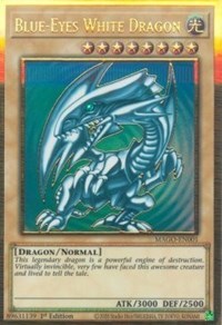 Blue-Eyes White Dragon [MAGO-EN001] Gold Rare | North of Exile Games