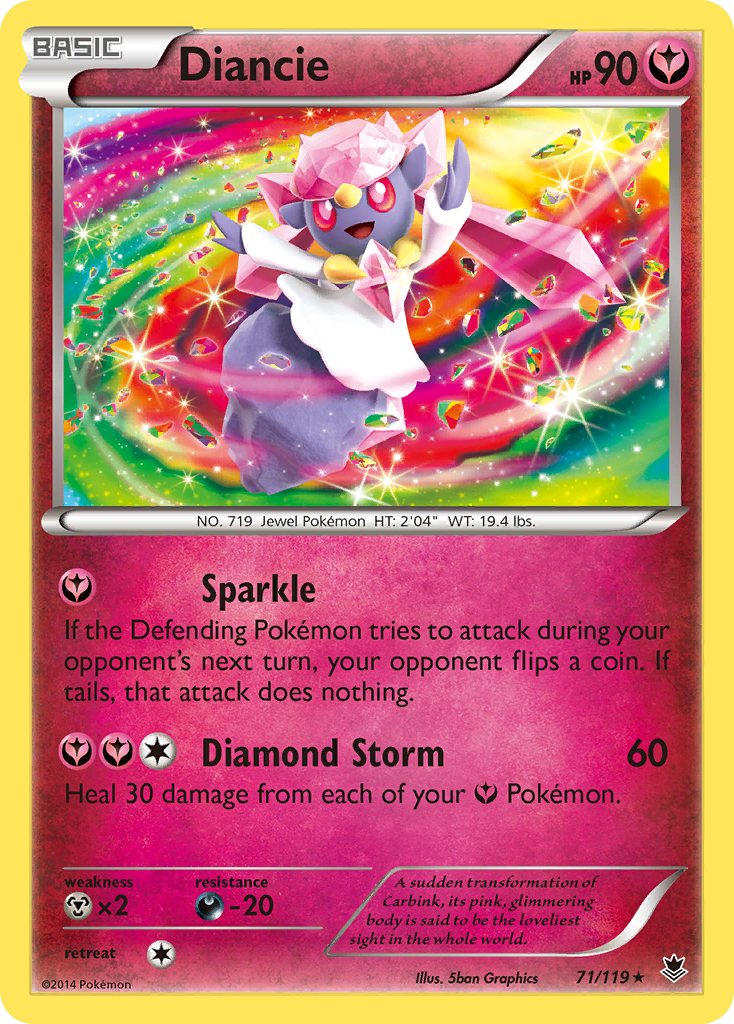 Diancie (71/119) [XY: Phantom Forces] | North of Exile Games