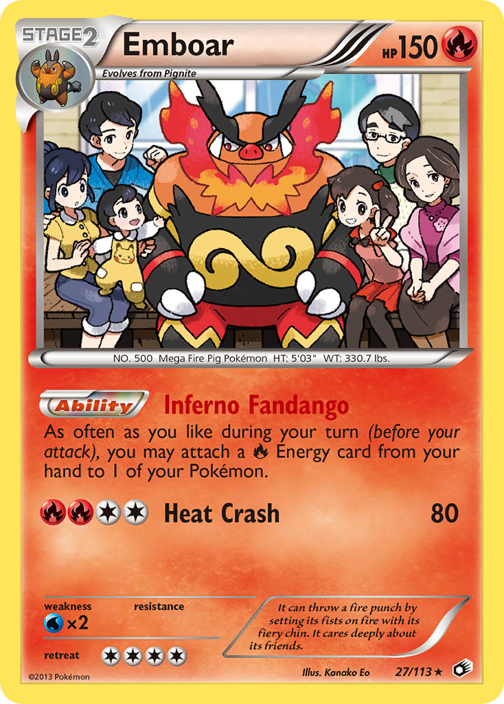 Emboar (27/113) (Theme Deck Exclusive) [Black & White: Legendary Treasures] | North of Exile Games