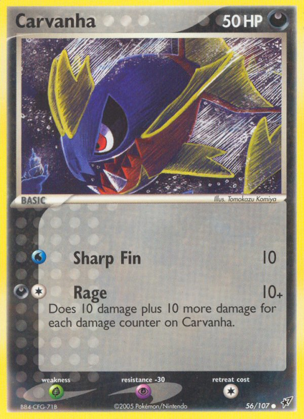 Carvanha (56/107) [EX: Deoxys] | North of Exile Games
