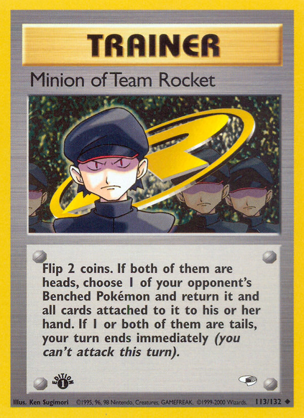 Minion of Team Rocket (113/132) [Gym Heroes 1st Edition] | North of Exile Games