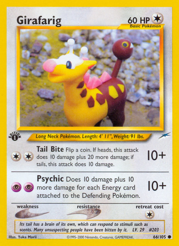 Girafarig (66/105) [Neo Destiny 1st Edition] | North of Exile Games